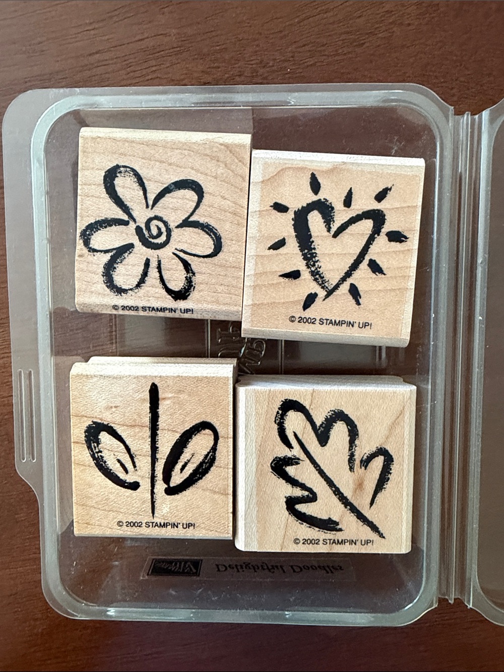 Stampin' Up! DELIGHTFUL DOODLES Stamp Set Spring Summer Fall Heart